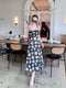 SIRINNN Floral Spaghetti Strip Padded Long Dress